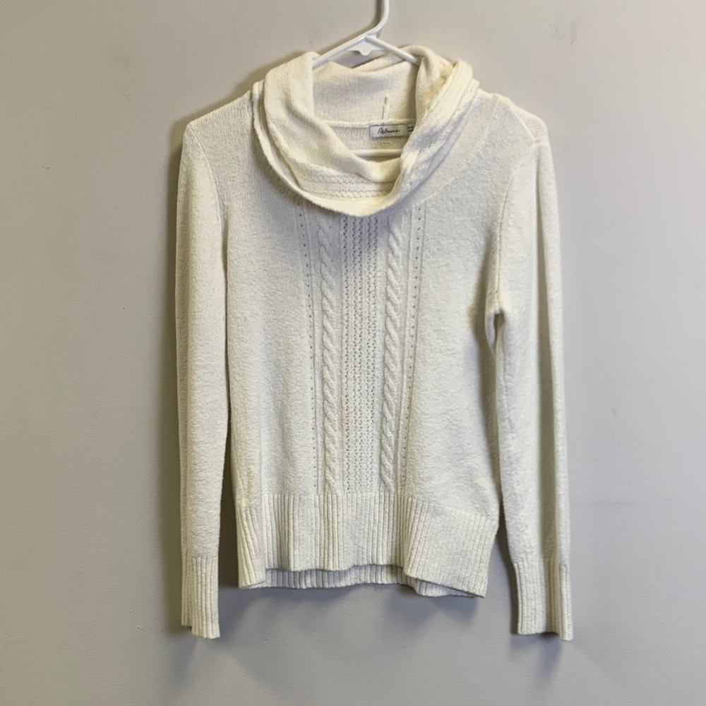 Reitmans Off-White Cowl Neck Sweater